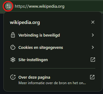 Wikipedia security sectie